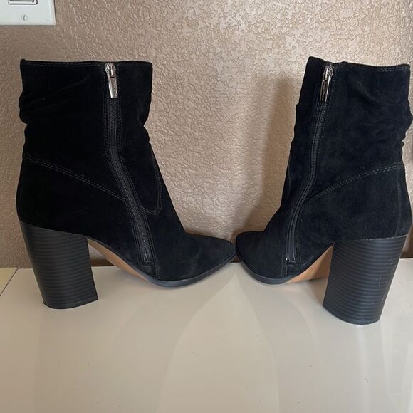 Vince Camuto Crethana Ruched Leather Block Heel Boot size 10 - Picture 5 of 7